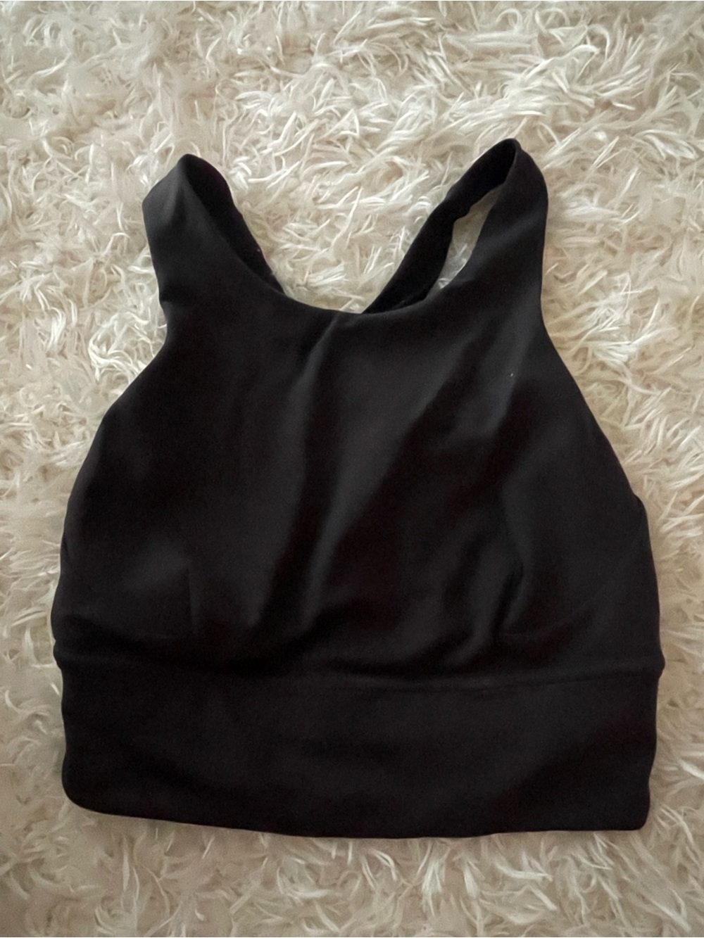 lululemon athletica Black High-Neck Sports Bra